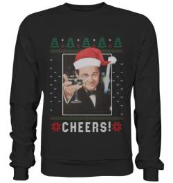 Pottbengel Leonardo Dicaprio Meme lustiger Weihnachtspullover Ugly Christmas Sweatshirt von Pottbengel