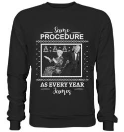 Pottbengel - Same Procedure as Every Year lustiger Weihnachtspullover Ugly Christmas Sweater Dinner - Basic Sweatshirt von Pottbengel