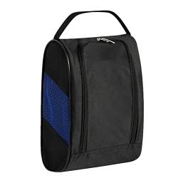 Golfschuhtasche – Golfschuhtasche für Reisen, atmungsaktive Golfschuh-Tragetaschen für Soc , Tees, Golfbälle für Damen und Herren Poupangke, blau, 1 von Poupangke