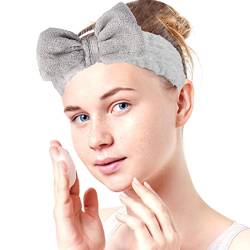 Fliege Stirnbänder,Ultra saugfähiges Schleifen-Make-up-Stirnband - Schleifen-Stirnbänder, Hautpflege-Stirnbänder, Gesichtswasch-Stirnbänder, Handtuch-Stirnbänder für Frauen zum Waschen des von Povanjer