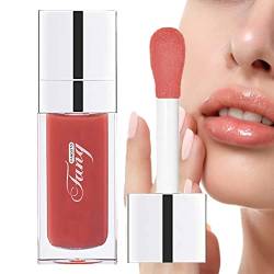 Lippenöl zum Aufhellen, langanhaltender feuchtigkeitsspendender Lipgloss | 6 ml Lippenbalsam Lippenpflege transparentes Lippenöl, langanhaltend pflegendes Öl Povanjer von Povanjer