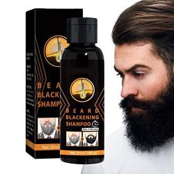 Weißes bis schwarzes Shampoo für Männer | Bartshampoo - Polygonum Multiflorum Reduzierendes Shampoo, schrittweise Haarfarbe für kräftigeres und gesünderes Haar Ziyang von Povanjer