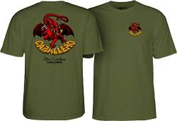 Powell Peralta Cab Dragon II T-Shirt, Militärgrün '2', Größe L von Powell Peralta