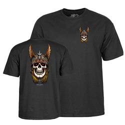 Powell-Peralta Unisex Andy Anderson Skull Black T Skate-Shirt, Schwarz, L von Powell Peralta