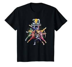 Kinder Power Rangers 30th Anniversary Mighty Morphin Vintage Poster T-Shirt von Power Rangers