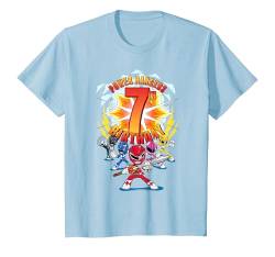 Kinder Power Rangers 7th Birthday Power Pose Group T-Shirt von Power Rangers