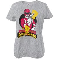 POWER RANGERS T-Shirt Red Ranger Pose Girly Tee von Power Rangers