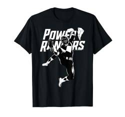 Power Rangers Black Ranger Karate Action Circle Portrait T-Shirt von Power Rangers