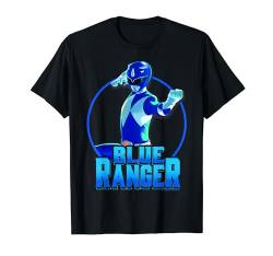 Power Rangers Blue Ranger Karate Action Circle Portrait T-Shirt von Power Rangers