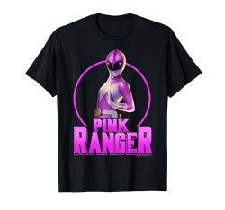 Power Rangers Pink Ranger Karate Action Circle Portrait T-Shirt von Power Rangers