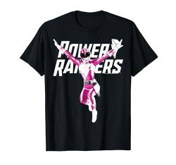Power Rangers Pink Ranger Karate Action Pose Logo T-Shirt von Power Rangers