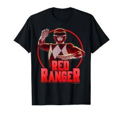 Power Rangers Red Ranger Karate Action Circle Portrait T-Shirt von Power Rangers