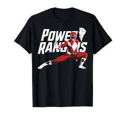 Power Rangers Red Ranger Karate Action Pose Logo T-Shirt von Power Rangers