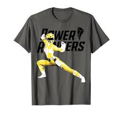 Power Rangers Yellow Ranger Karate Action Pose Logo T-Shirt von Power Rangers