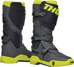 Powersports Thor Radial Cross Motocross Enduro MX Stiefel grau fluo (eu_footwear_size_system, adult, men, numeric, medium, numeric_45_point_5) von Powersports