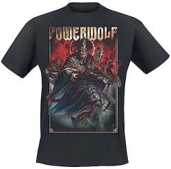 Powerwolf Blood of The Saints Männer T-Shirt schwarz XL 100% Baumwolle Band-Merch, Bands von Powerwolf