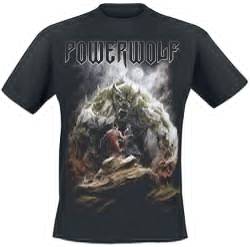 Powerwolf Stonewolf Männer T-Shirt schwarz L 100% Baumwolle Band-Merch, Bands von Powerwolf