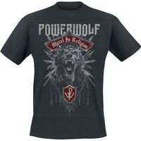 Powerwolf T-Shirt - Chaos Crest - S bis 5XL - für Männer - Größe M - schwarz  - Lizenziertes Merchandise! von Powerwolf