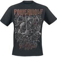 Powerwolf T-Shirt - Knights And Wolves - S bis 4XL - für Männer - Größe S - schwarz  - Lizenziertes Merchandise! von Powerwolf