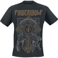 Powerwolf T-Shirt - Wolf Cross - S bis XXL - für Männer - Größe M - schwarz  - EMP exklusives Merchandise! von Powerwolf