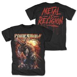 Powerwolf Via Dolorosa Männer T-Shirt schwarz L 100% Baumwolle Band-Merch, Bands von Powerwolf