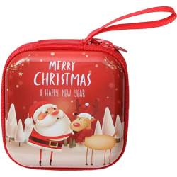 Weihnachtsbalkenwechsel -geldbörse Mini Brieftasche Tragbares Blechplatten - Weihnachtsmünze Kinder von Ppmter