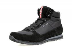Prada Herren Schwarz Leder High-Top Sneaker 4T2782 OQT F034C 42 EU/UK 8 von Prada