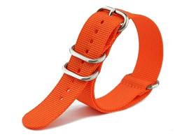 Praetorian® DiverTec Extrem NATO/ZULU Armband SAR Orange 22mm - Uhrenarmband - Taucherarmband von Praetorian