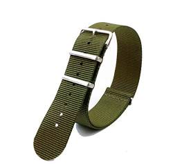 Praetorian® NATO Armband - NATO Strap - Uhrenarmband - Military Green - hochwertige Verarbeitung (Breite: 22mm) von Praetorian