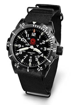 Praetorian Night Patrol Black PVD - Nato Armband - H3 Trigalight - Tritium von Praetorian