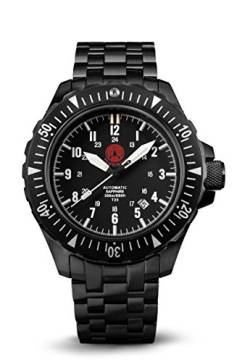 Praetorian Signifer Black Automatik Diver - Stahlarmband von Praetorian