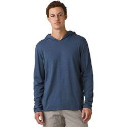 Prana Hooded T-Shirt, XXL, denim heather von Prana