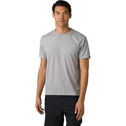 prAna Crew T-Shirt Standard Fit, Medium Heather Grey, XL von Prana