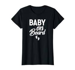 Baby on Board Schwangerschaftsankündigung T-Shirt T-Shirt von Pregnancy Reveal Funny Tees