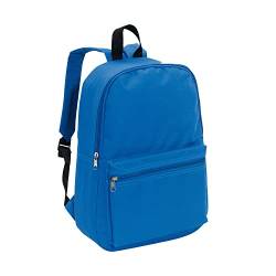 Preiswert & Gut Kleiner Rucksack 30x10x39 verwendbar als Kinderrucksack Damen Herren (Blau) von Preiswert & Gut