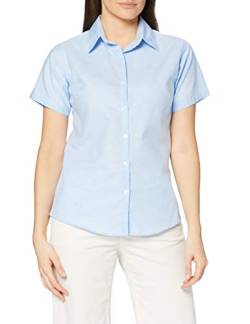 Premier Damen Oxford Bluse Kurzarm (DE 40) (Hellblau) von Premier Workwear