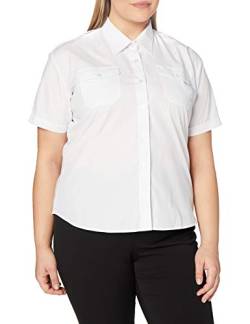 Premier Workwear Damen Ladies Short Sleeve Pilot Shirt Hemd, weiß, 38 von Premier Workwear