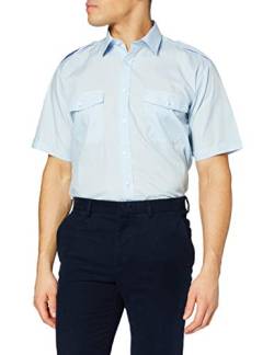 Premier Herren Hemd "Pilot", kurzärmlig (Kragenweite 48cm) (Hellblau) von Premier