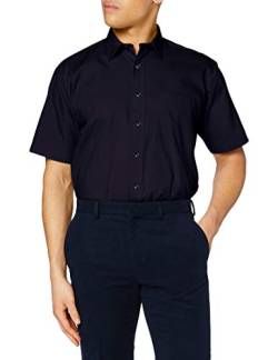 Premier Workwear Herren Poplin Short Sleeve Shirt Businesshemd, Blau (Navy), XXXXX-Large von Premier