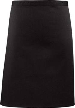 Premier Workwear Mittellange Schürze 'Colours' PR151,Farbe:Black;Größe:70 x 50 cm von Premier