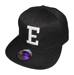 Premium Headwear Buchstaben Initialen Snapback Caps Black & White Baseball Cap (E) von Premium Headwear