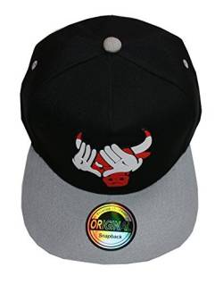 Prime Rubber Style Snapback Cap (Bull Gray) von Premium Headwear