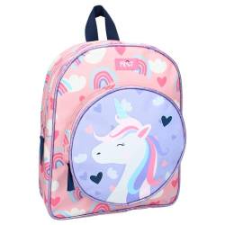 Pret - Rucksack – Little Smiles – Einhorn – Kinder – Schule – Grundschule – Kindergarten – Kindergarten – Kindergarten – Schulranzen Mädchen – Größe 30 cm – verstellbare Träger, Rosa, Rosa von Pret