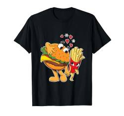 Burger Pommes Lustige Kinder Jungen Mädchen T-Shirt von Pretees
