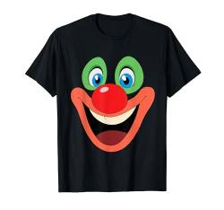 Clown Gesicht Karneval T-Shirt von Pretees
