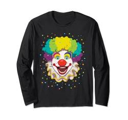 Clown Karneval Konfetti Damen Herren Langarmshirt von Pretees