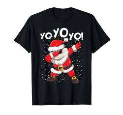 Dabbing Weihnachtsmann Yo Yo Yo Weihnachten T-Shirt von Pretees