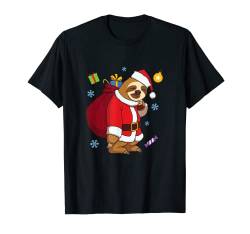Faultier Weihnachten T-Shirt von Pretees