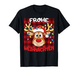 Frohe Weihnachten Lustige Rentier T-Shirt von Pretees