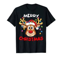 Lustiges Rentier Xmas Family Merry Christmas T-Shirt von Pretees